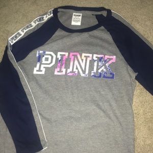 Victoria’s Secret Pink brand three quarter tee